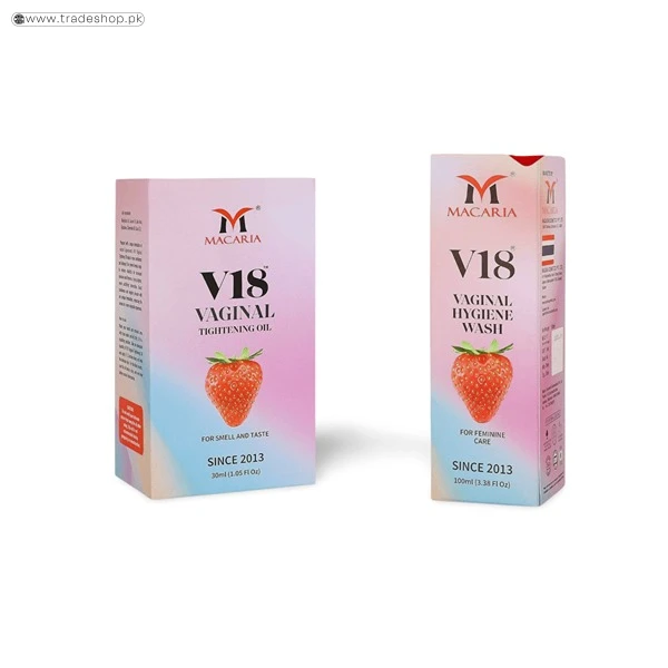 Macaria V18 Vaginal Tightening Oil and Wash