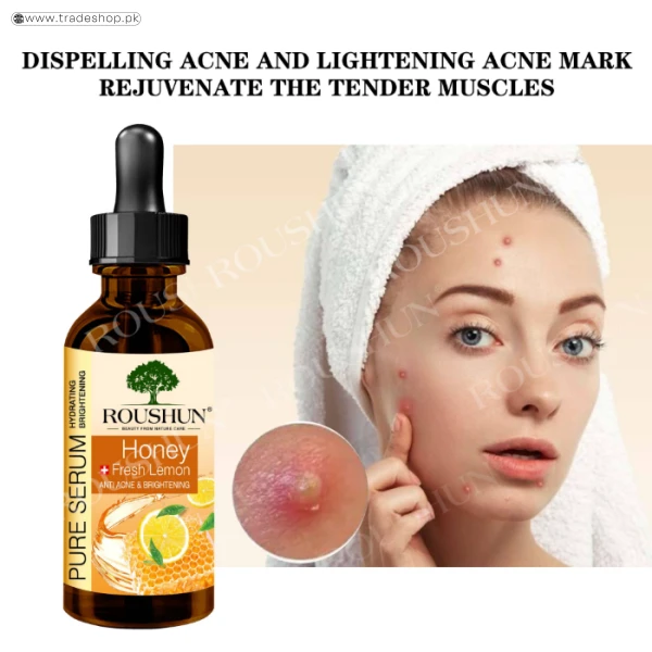 Roushun Lemon Honey Anti Acne and Brightening Face Serum