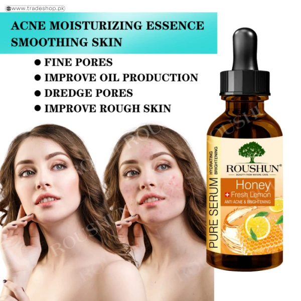 Roushun Lemon Honey Anti Acne and Brightening Face Serum