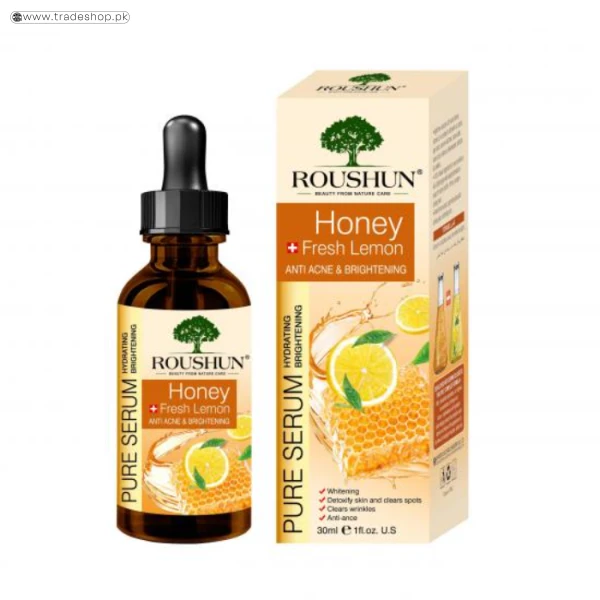 Roushun Lemon Honey Anti Acne and Brightening Face Serum