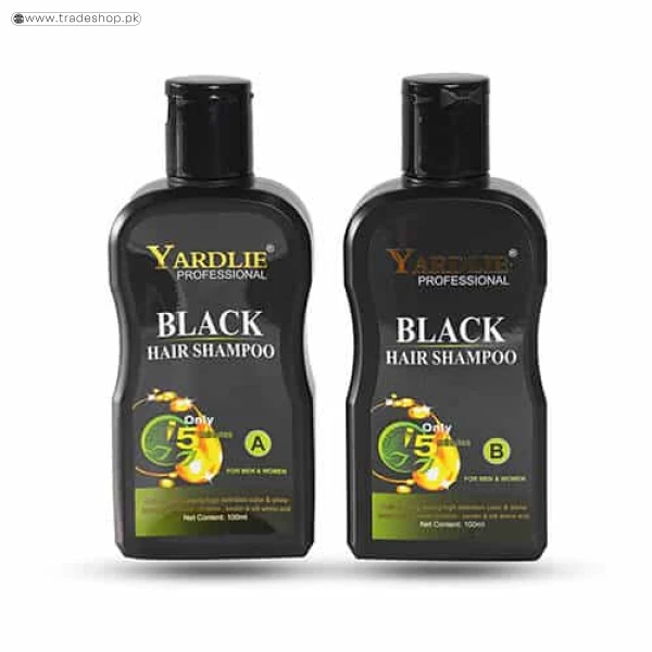 Yardlie Professional Hair Dye Shampoo Black